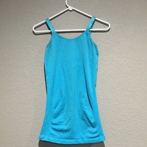 2/$10 Blue maternity tank top